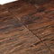 vidaXL - Wandtafel - roestvrij - staal - en - massief - bielshout - goudkleurig