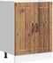 vidaXL - Spoelbakonderkast - Lucca - bewerkt - hout - oud - houtkleurig
