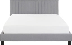 POITIERS - Tweepersoonsbed - Lichtgrijs - 180 x 200 cm - Polyester