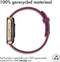 iMoshion Bandje Geschikt voor Oppo Watch 41 mm - iMoshion Siliconen band zilver knoopje - rood
