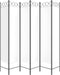 vidaXL - Kamerscherm - met - 6 - panelen - 240x200 - cm - stof - wit