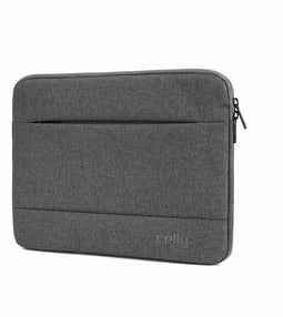 Celly NOMADSLEEVEGR - Laptophoes - Spatwaterdicht Stofbestendig - Zwart Grijs Multicolour