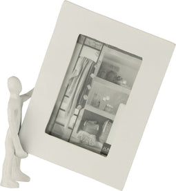 J-Line fotolijst met figuur - aluminium - wit - small