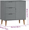 vidaXL - Dressoir - MOLDE - 76,5x40x80 - cm - massief - grenenhout - grijs