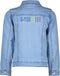 B. Nosy B.Yourself - Meisjes Jas - Denim met gekleurde tekst - Maat 116