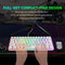 HXSJ V700 - Bedrade Gaming Toetsenbord - RGB - 61 Toetsen - QWERTY - Wit
