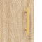 vidaXL - Dressoir - 69,5x34x90 - cm - bewerkt - hout - sonoma - eikenkleurig