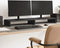 vidaXL - Monitorstandaard - 100x27x10 - cm - bewerkt - hout - zwart