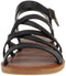 TOMS Sephina Sandal - Platte sandalen - Leer - Zwart - Maat: 37