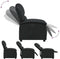 vidaXL Relaxfauteuil - Handmatige relaxfunctie - Zwart