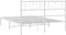 vidaXL - Bedframe - met - hoofdbord - metaal - wit - 160x200 - cm
