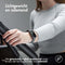 imoshion Elastisch nylon bandje - Geschikt voor Apple Watch 1, 2, 3, 4, 5, 6, 7, 8, 9, 10 (42 mm), SE - 38/40/41 mm - Donkergrijs - One Size