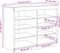 vidaXL - Dressoir - met - LED-verlichting - 81x37x67 - cm - sonoma - eikenkleurig