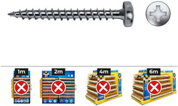 Schroefdoos CELO Verzinken Ø 3 x 20 mm Volledige draad (1000 Unidades)