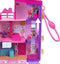 Polly Pocket Barbie Dreamhouse - Compacte Speelset - 3 Minipoppen en 11 Accessoires