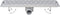 vidaXL - Doucheafvoer - 2 - st - rechthoekig - golvend - 530x140 - mm - roestvrij - staal