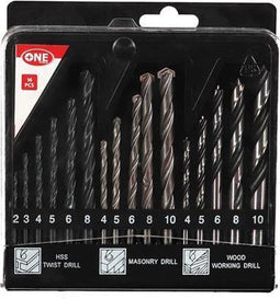 Borenset - HSS - Steen & Beton - Hout - 16-Delig (16 stuks)