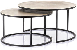 Salontafel Setto brass - large (set van 2) - 59cm / 70cm