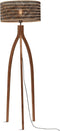 GOOD&MOJO Vloerlamp Java - Bamboe/Zwart - 50x50x145cm - Driepoot - - Staande lampen voor Woonkamer - Slaapkamer