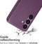 Accezz Samsung Galaxy S24 - Back Cover - MagSafe Leather - Heath Purple