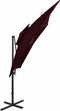 vidaXL - Zweefparasol - met - dubbel - dak - 250x250 - cm - bordeauxrood