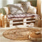 Jute Boho vloerkleed rond 120 cm