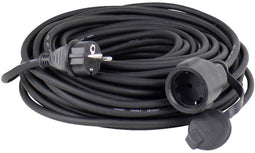 AS Schwabe 60372 Stroom Verlengkabel 16 A Zwart 5.00 m H07RN-F 3G 1,5 mm²