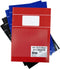 Verhaak 5-pak schriften - Ruit 5mm - A4 Formaat - Basic - Rood / Blauw / Zwart