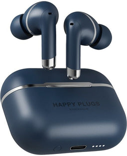 Happy Plugs Air 1 ANC - Draadloze In-Ear Oordopjes - Hybride ANC - Blauw