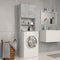 vidaXL - Wasmachinekast - 64x25,5x190 - cm - bruin - eikenkleur