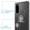 iMoshion Hoesje Geschikt voor Samsung Galaxy S20 Hoesje Met Koord - iMoshion Design Hoesje met Koord - Wit / Transparant / Dandelion