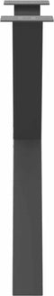 vidaXL - Eettafelpoten - 3 - st - X-vormig - 80x(72-73) - cm - staal - antraciet