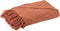 J-Line Plaid - katoen - terracotta - 190 x 56 cm