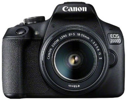 Canon EOS 2000D - DSLR - 24,1 Megapixel - Zwart