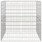 vidaXL - Tuincomposter - 100x100x100 - cm - van - Gegalvaniseerd - Staal - - - Vierkant