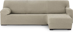 Hoes voor chaise longue met korte armleuning rechts Eysa THOR Beige 110 x 110 x 310 cm