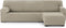 Hoes voor chaise longue met korte armleuning rechts Eysa THOR Beige 110 x 110 x 310 cm