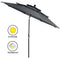 Coast Parasol - 300 cm - Knikbaar - Windbestendig - Aluminium - UV Bescherming - Grijs
