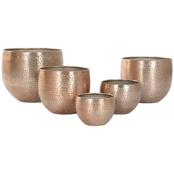 Grondlegger Home ESPRIT Gouden Aluminium 35 x 35 x 29,5 cm (5 Stuks)