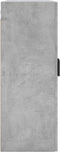 vidaXL - Wandkast - 69,5x34x90 - cm - betongrijs