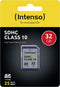 Intenso SDHC Class 10 - Geheugenkaart 32GB - Max. leessnelheid 20MB/s - Max. schrijfsnelheid 12MB/s
