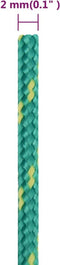 vidaXL - Boottouw - 2 - mm - 50 - m - polypropyleen - groen