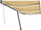 vidaXL - Luifel - handmatig - uittrekbaar - met - LED - 600x300 - cm - geel - en - wit
