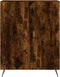 vidaXL - Dressoir - 69,5x34x90 - cm - bewerkt - hout - gerookt - eikenkleurig