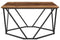 vidaXL - Koffietafel - Oude - Hout - 80x80x45 - cm - Gelaagd - Hout