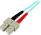 Startech A50FBLCSC2 - Glasvezel Netwerkkabel 10 Gigabit - 2 m Duplex LSZH Aqua