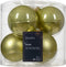 Kerstbal glas d8 cm pistache ass 6st kerst