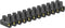 OBO Bettermann 2056089 Kroonsteenstrip Flexibel: 4-4 mm² Massief: 4-4 mm² Aantal polen: 12 10 stuk(s) Zwart