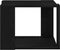 vidaXL - Salontafel - Zwart - eiken - 40x40x30 - cm - Gefabriceerd - hout