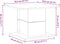 vidaXL - Salontafel - Zwarte - Eik - 55,5x55,5x40 - cm - Bewerkt - Hout